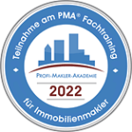 Immobilienmakler PMA 2022 - Zertifikat für Weiland Immobilien Bremen