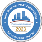 Immobilienmakler PMA 2023 - Zertifikat für Weiland Immobilien Bremen